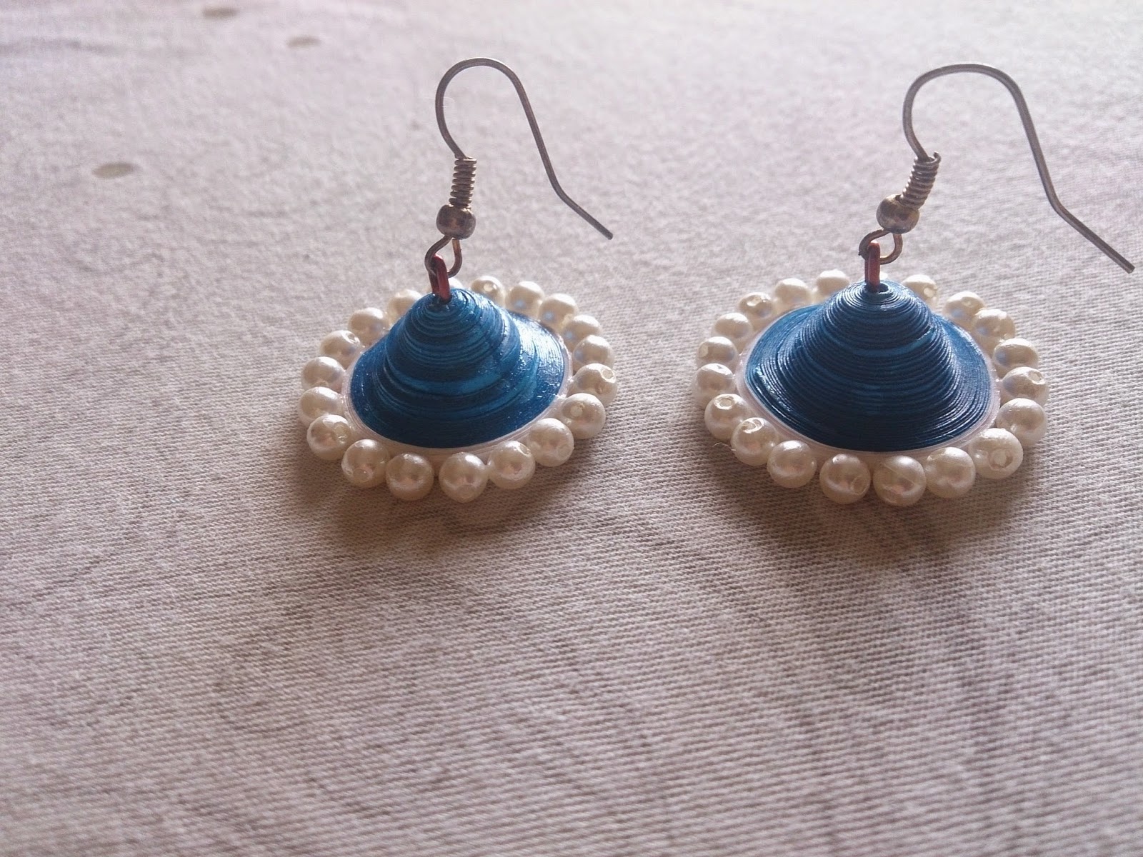 Love for Quilling Quilled Jhumka earrings